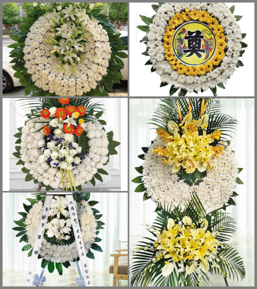 广东清远市连州市九陂镇深冲村花圈速递