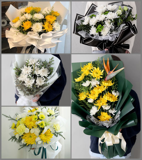 广东清远市连州市九陂镇深冲村白事花束代送